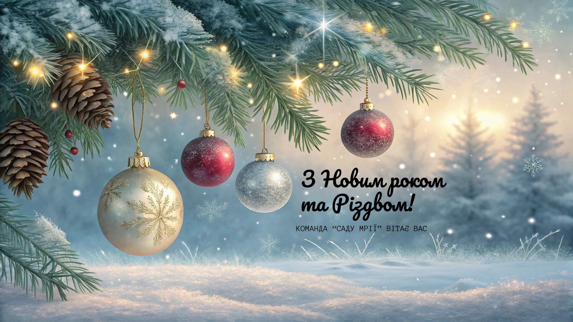 З Новим роком та Різдвом!